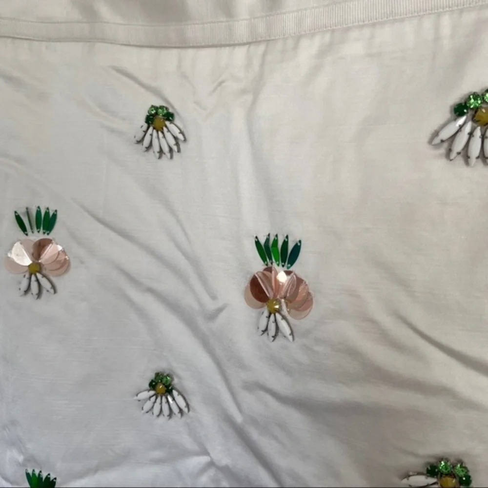 Banana Republic White Pineapple‎ Embellished Skirt - Picture 4 of 10